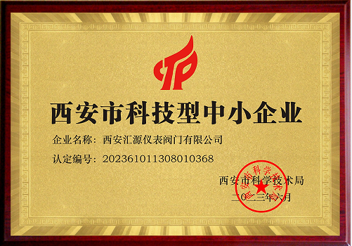 西安市科技型中小企业证书